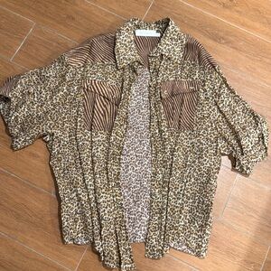 Zimmerman leopard button down shirt